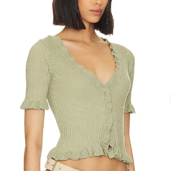 Lovers + Friends Carissa Ruffle Sweater - Picture 2 of 9